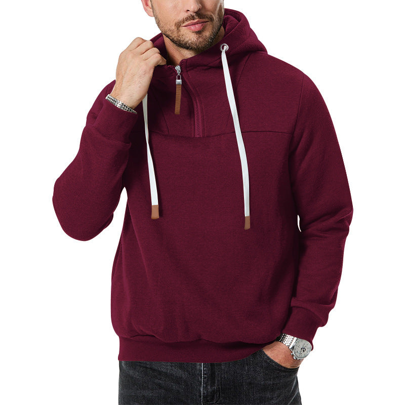 Herrens modig hoodie med dragkedja och dekorativa detaljer Eva Jonsson-Eva Jonsson