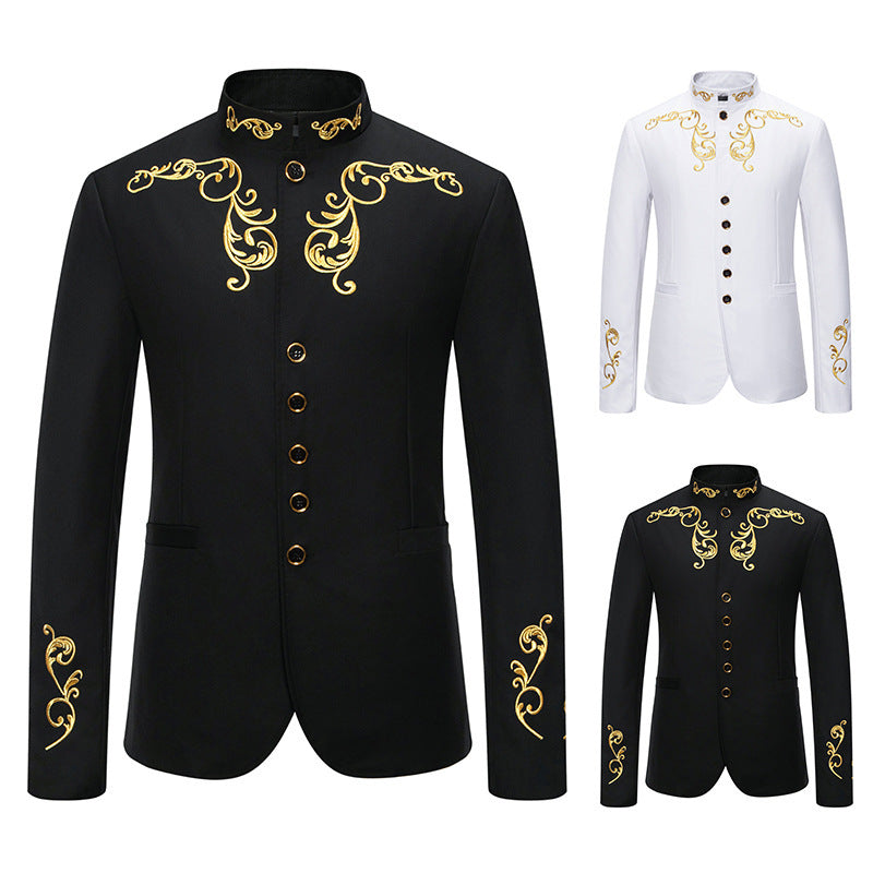 Herrens modische blazer med högkvalitativ broderi Mirla-Eva Jonsson