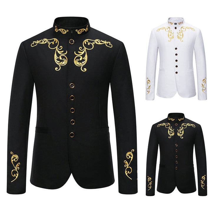 Herrens modische blazer med högkvalitativ broderi Mirla-Eva Jonsson