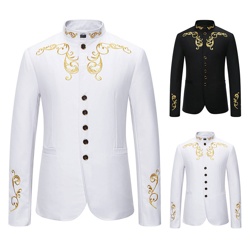 Herrens modische blazer med högkvalitativ broderi Mirla-Eva Jonsson