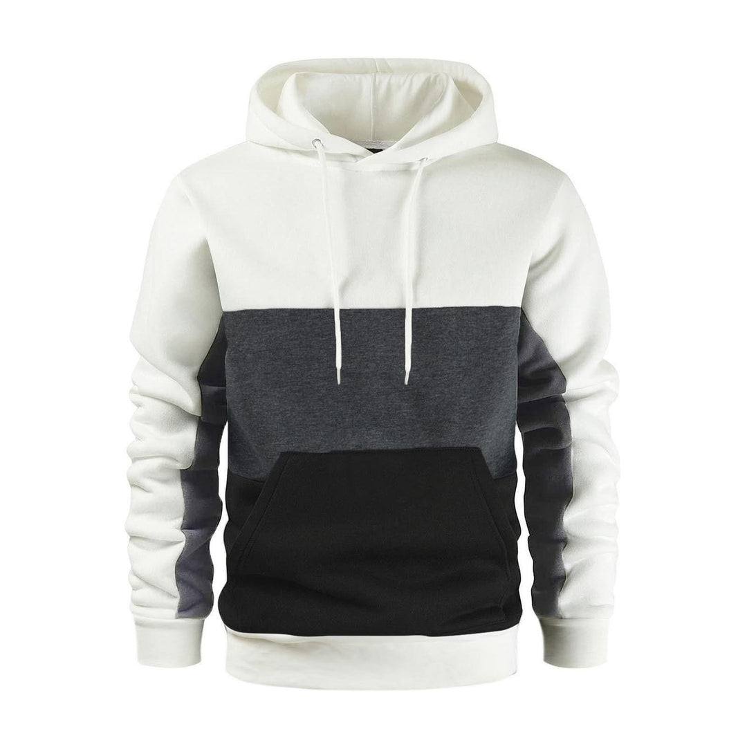Herrens modischer hoodie med kontrasterande färgaccenter Eva Jonsson-Eva Jonsson