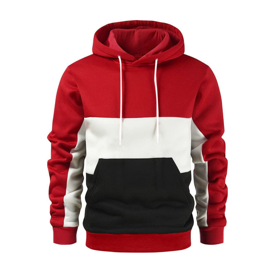 Herrens modischer hoodie med kontrasterande färgaccenter Eva Jonsson-Eva Jonsson