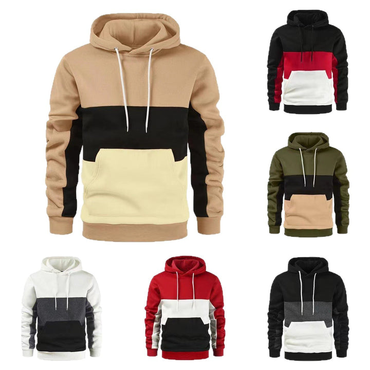 Herrens modischer hoodie med kontrasterande färgaccenter Eva Jonsson-Eva Jonsson