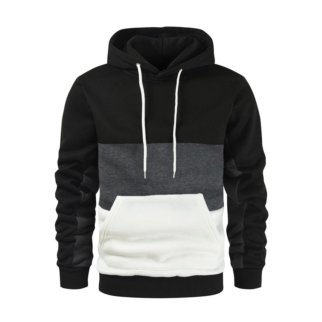 Herrens modischer hoodie med kontrasterande färgaccenter Eva Jonsson-Eva Jonsson