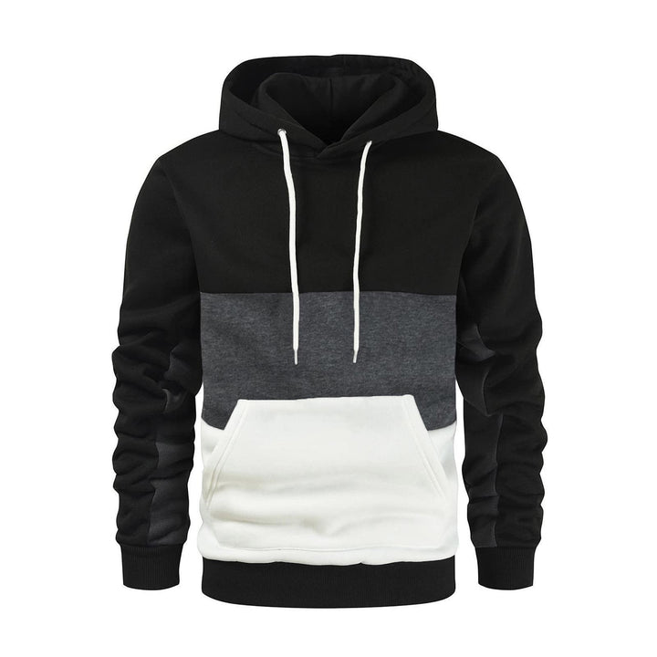 Herrens modischer hoodie med kontrasterande färgaccenter Eva Jonsson-Eva Jonsson