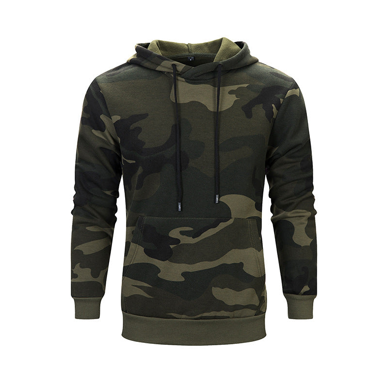 Herrens mysig hoodie med trendig camouflage-mönster Mirla-Eva Jonsson