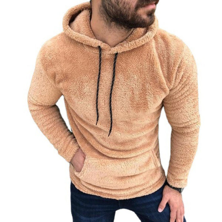 Herrens mysiga fleece-hoodie Mirla-Eva Jonsson