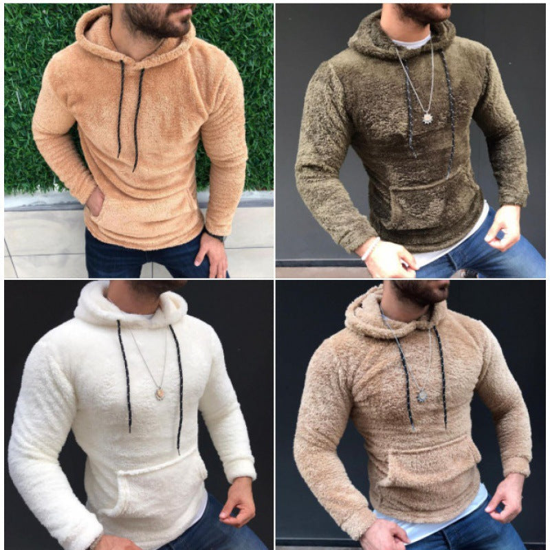 Herrens mysiga fleece-hoodie Mirla-Eva Jonsson