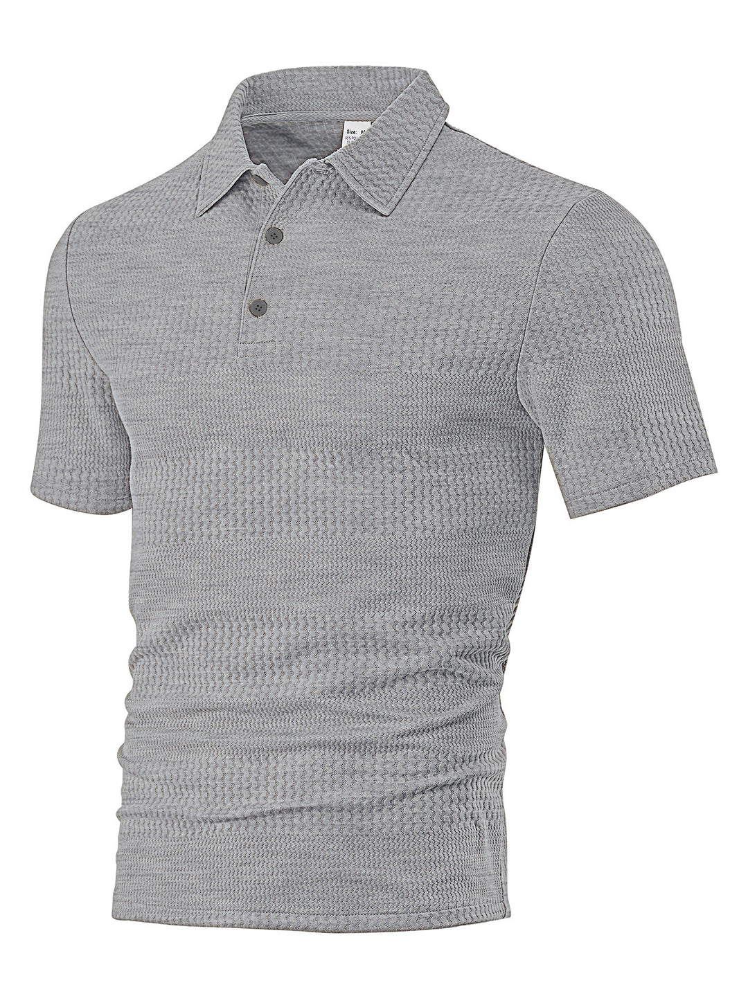 Herrens polo skjorta med strukturerad design och andningsbara egenskaper Mirla-Eva Jonsson