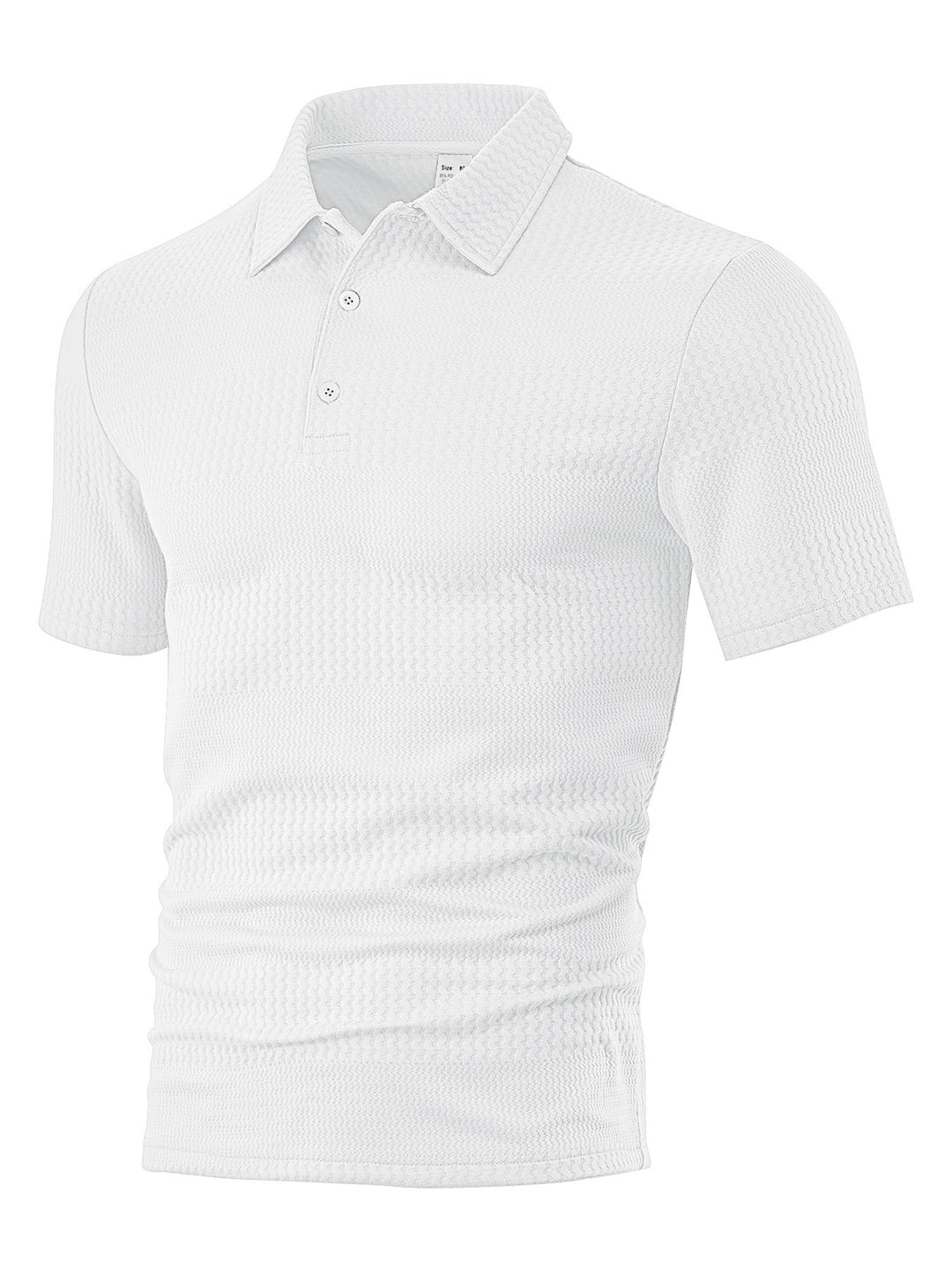 Herrens polo skjorta med strukturerad design och andningsbara egenskaper Mirla-Eva Jonsson