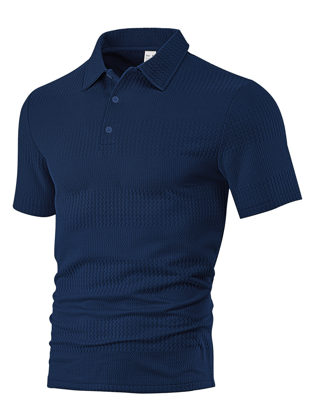 Herrens polo skjorta med strukturerad design och andningsbara egenskaper Mirla-Eva Jonsson