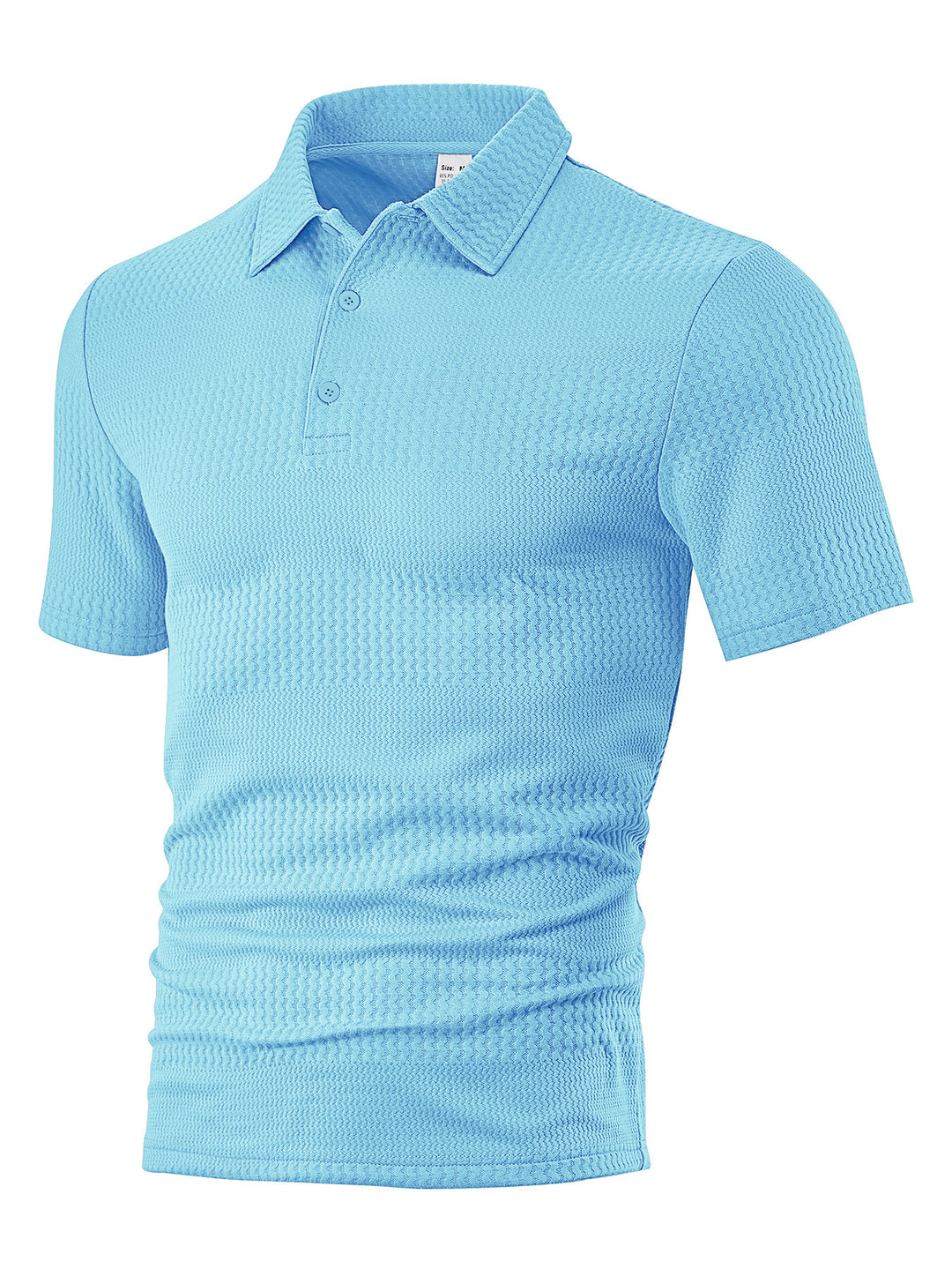 Herrens polo skjorta med strukturerad design och andningsbara egenskaper Mirla-Eva Jonsson