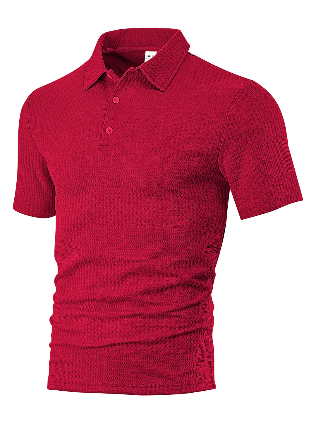 Herrens polo skjorta med strukturerad design och andningsbara egenskaper Mirla-Eva Jonsson