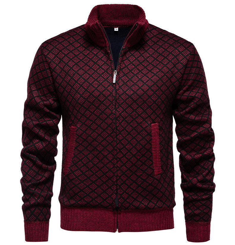 Herrens quiltade sweatshirtjacka Eva Jonsson-Eva Jonsson