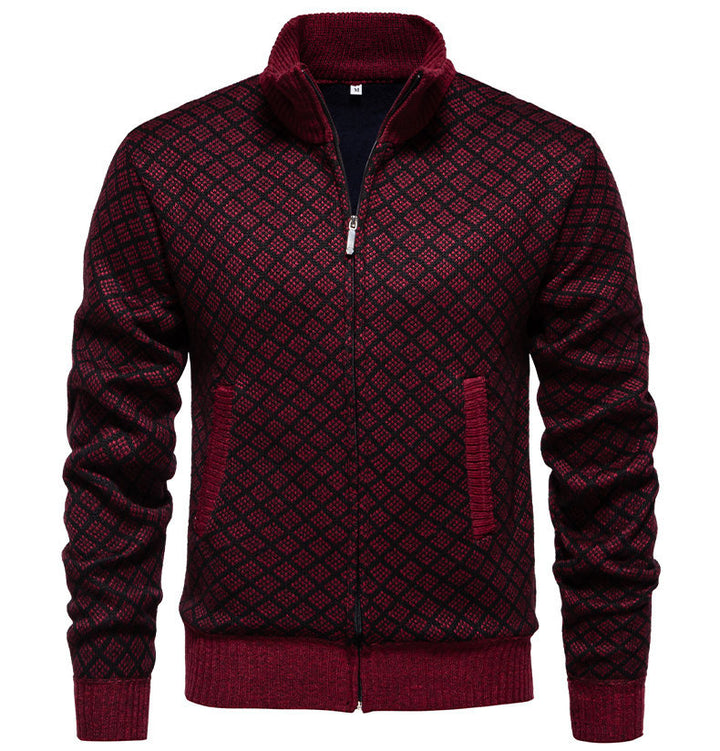 Herrens quiltade sweatshirtjacka Eva Jonsson-Eva Jonsson