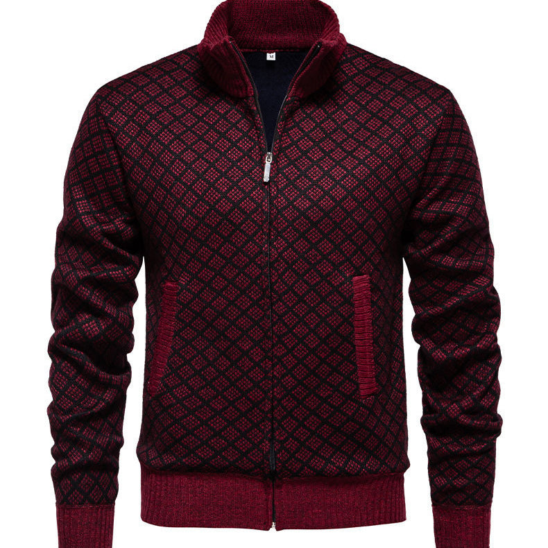 Herrens quiltade sweatshirtjacka Eva Jonsson-Eva Jonsson
