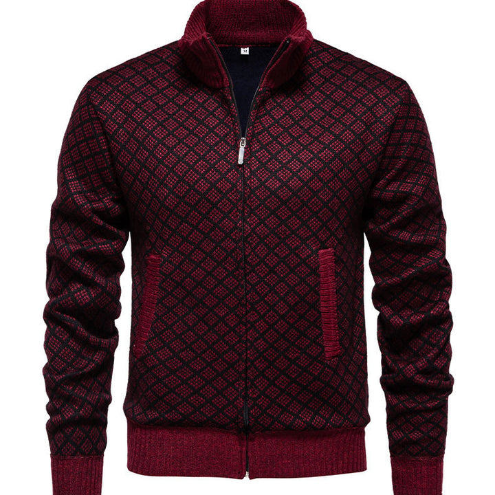 Herrens quiltade sweatshirtjacka Eva Jonsson-Eva Jonsson