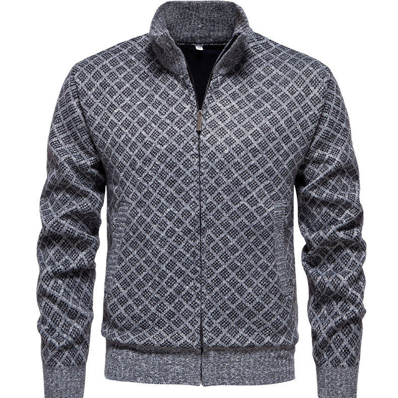 Herrens quiltade sweatshirtjacka Eva Jonsson-Eva Jonsson