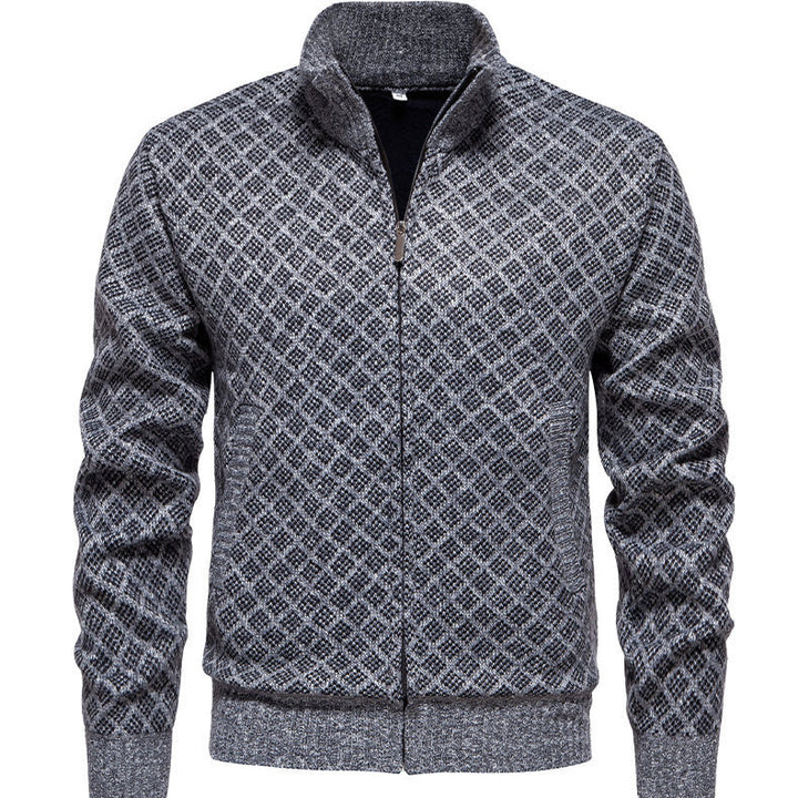 Herrens quiltade sweatshirtjacka Eva Jonsson-Eva Jonsson