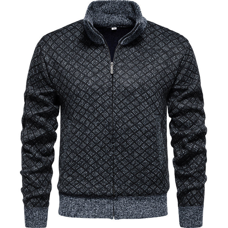 Herrens quiltade sweatshirtjacka Eva Jonsson-Eva Jonsson