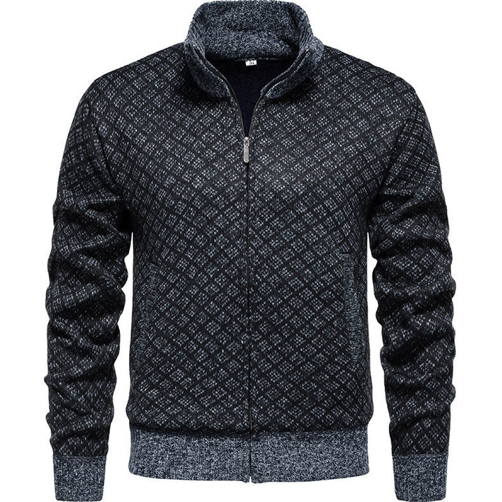 Herrens quiltade sweatshirtjacka Eva Jonsson-Eva Jonsson