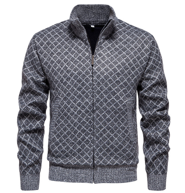 Herrens quiltade sweatshirtjacka Eva Jonsson-Eva Jonsson