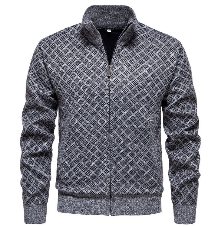 Herrens quiltade sweatshirtjacka Eva Jonsson-Eva Jonsson