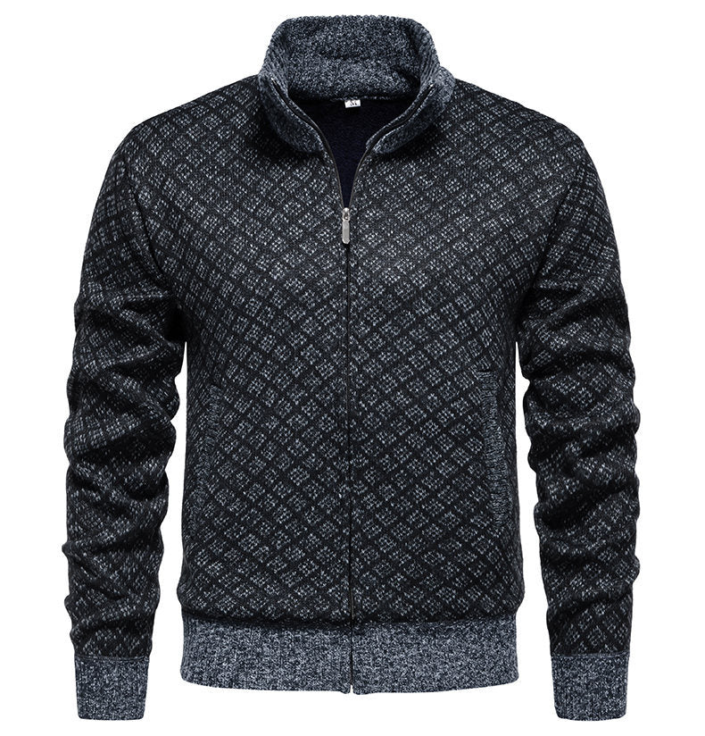 Herrens quiltade sweatshirtjacka Eva Jonsson-Eva Jonsson