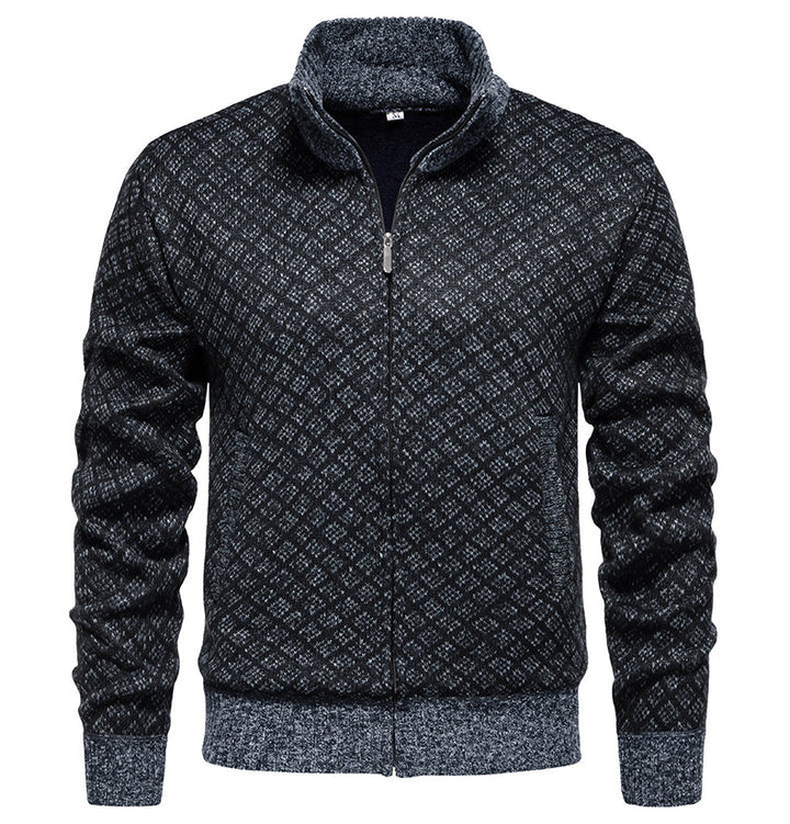 Herrens quiltade sweatshirtjacka Eva Jonsson-Eva Jonsson