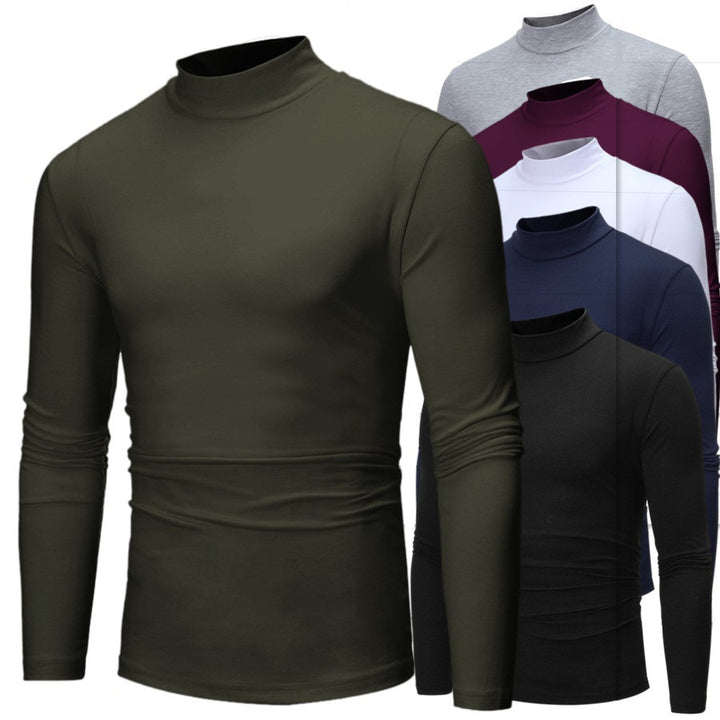 Herrens rullkragepullover med smal passform och elegant strukturerat material Eva Jonsson-Eva Jonsson