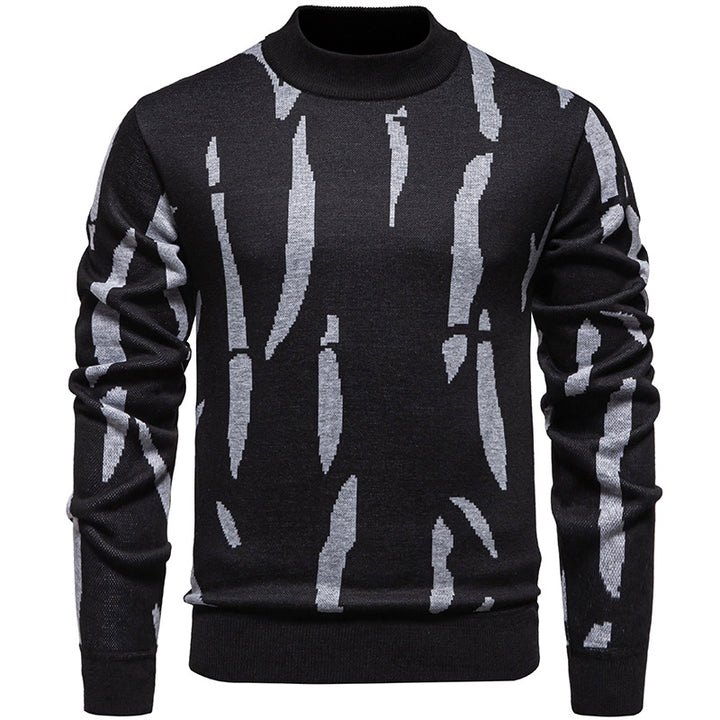Herrens stiliga sweatpullover med unik grafisk mönster Mirla-Eva Jonsson