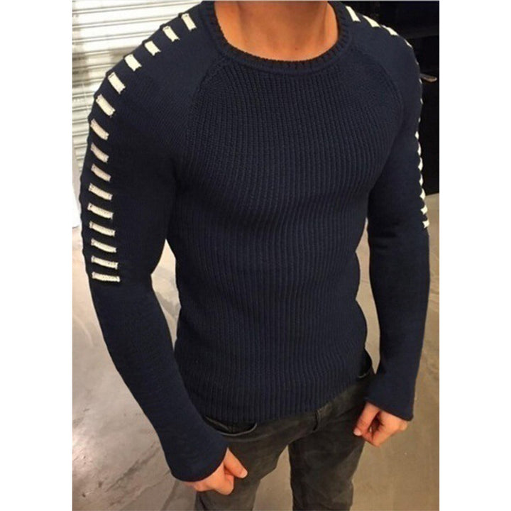 Herrens strukturerad tröja med modern passform och kreativa detaljer Mirla-Eva Jonsson