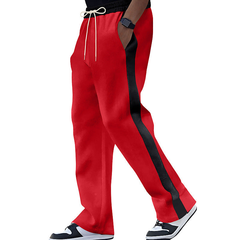 Herrens trendiga sportbyxor med sidokontrastremsa Mirla-Eva Jonsson