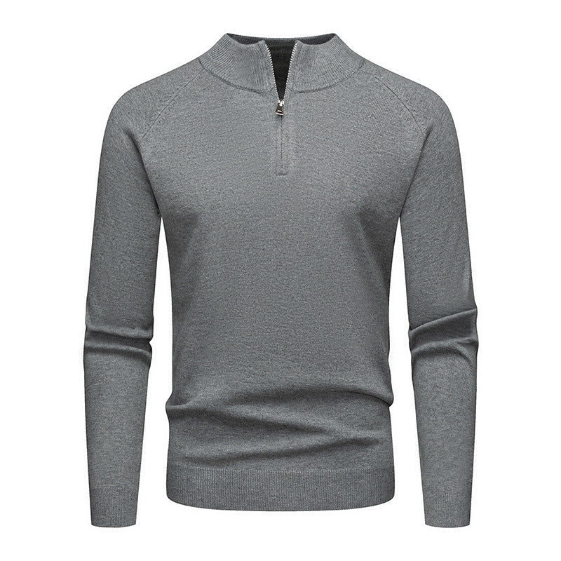 Herrens trendy sweatshirt med kort dragkedja Mirla-Eva Jonsson
