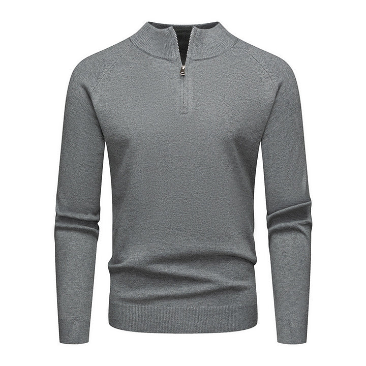 Herrens trendy sweatshirt med kort dragkedja Mirla-Eva Jonsson
