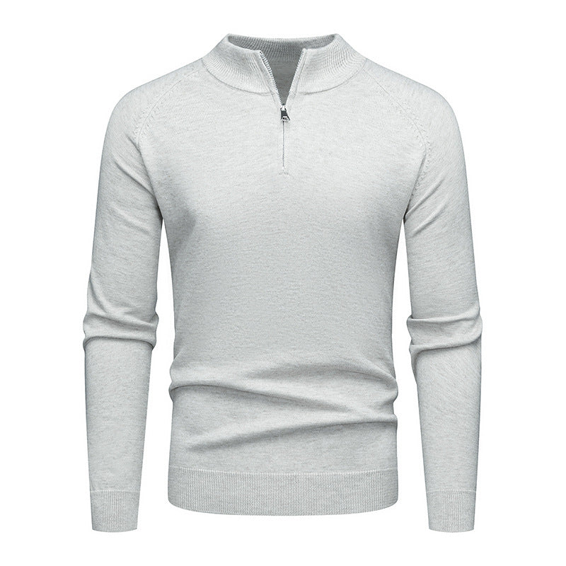 Herrens trendy sweatshirt med kort dragkedja Mirla-Eva Jonsson