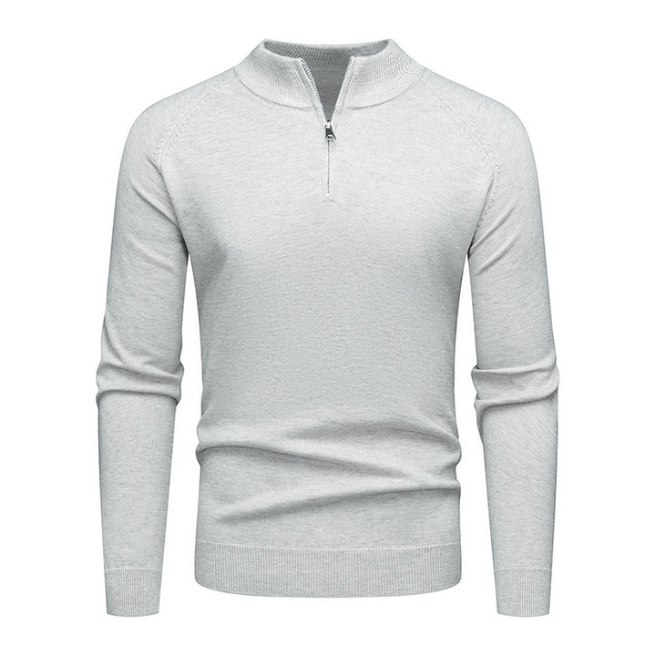 Herrens trendy sweatshirt med kort dragkedja Mirla-Eva Jonsson