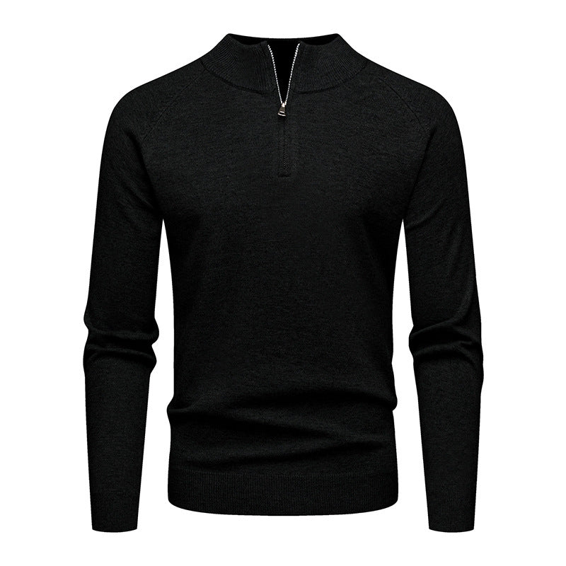 Herrens trendy sweatshirt med kort dragkedja Mirla-Eva Jonsson