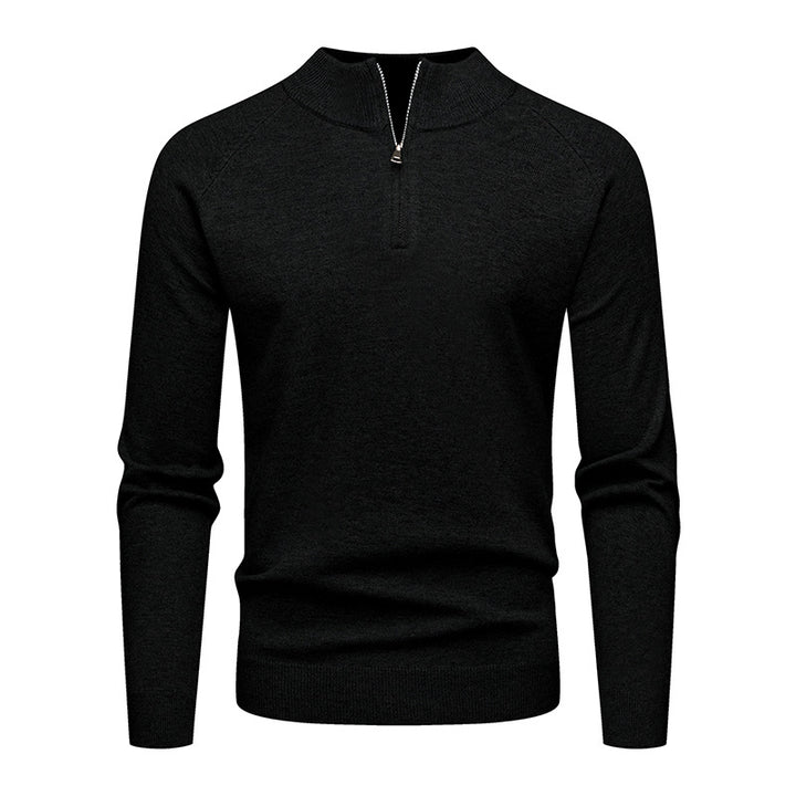 Herrens trendy sweatshirt med kort dragkedja Mirla-Eva Jonsson