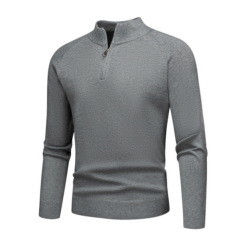 Herrens trendy sweatshirt med kort dragkedja Mirla-Eva Jonsson