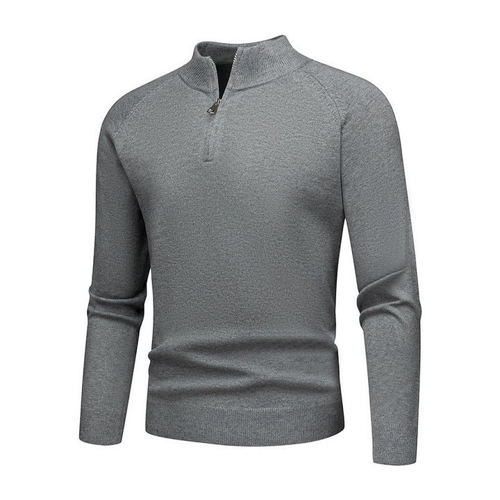 Herrens trendy sweatshirt med kort dragkedja Mirla-Eva Jonsson