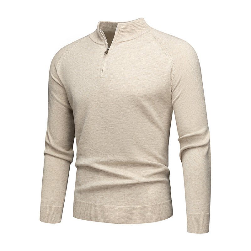 Herrens trendy sweatshirt med kort dragkedja Mirla-Eva Jonsson
