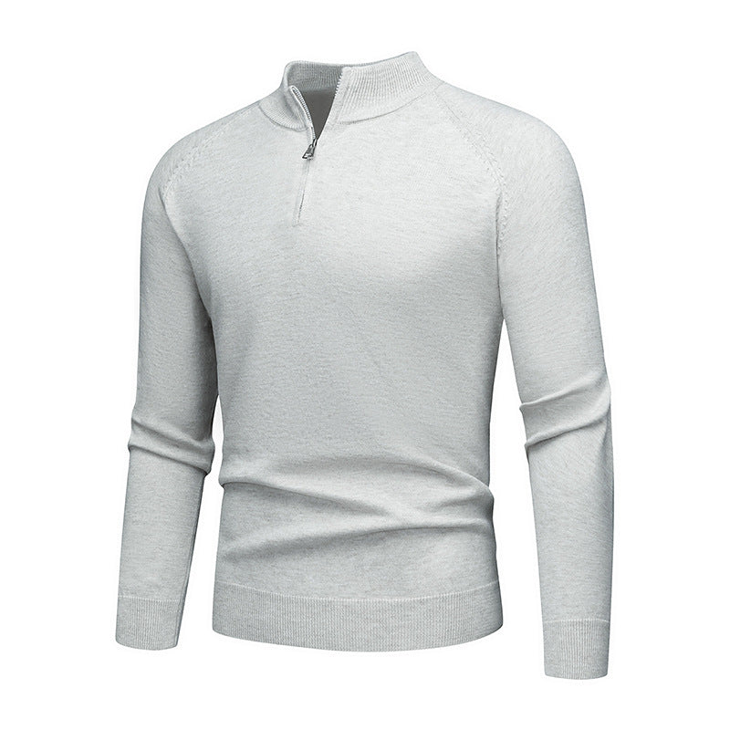 Herrens trendy sweatshirt med kort dragkedja Mirla-Eva Jonsson