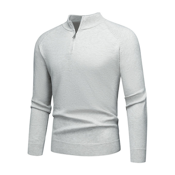 Herrens trendy sweatshirt med kort dragkedja Mirla-Eva Jonsson