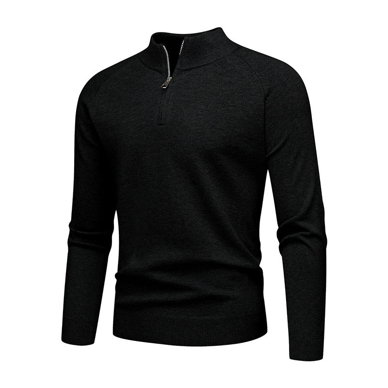 Herrens trendy sweatshirt med kort dragkedja Mirla-Eva Jonsson