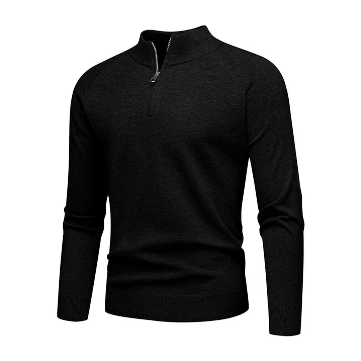 Herrens trendy sweatshirt med kort dragkedja Mirla-Eva Jonsson