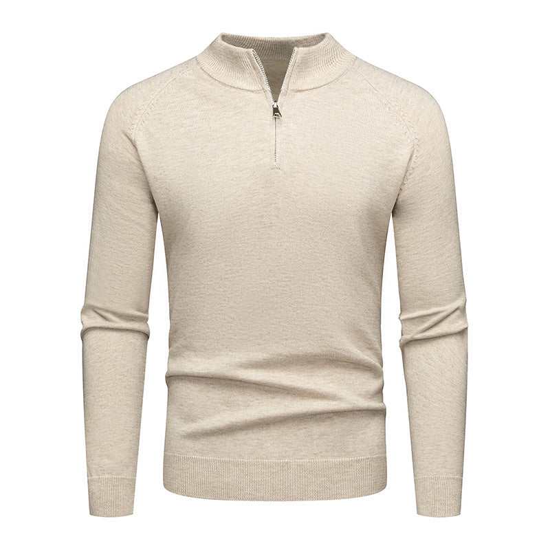 Herrens trendy sweatshirt med kort dragkedja Mirla-Eva Jonsson