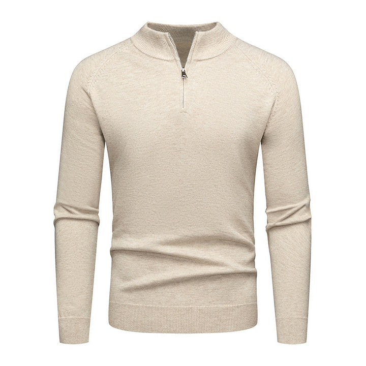 Herrens trendy sweatshirt med kort dragkedja Mirla-Eva Jonsson