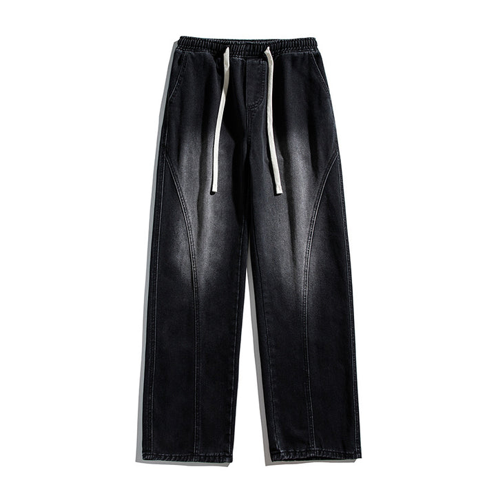 Herrens vida jeans med elastisk midja och modern design Mirla-Eva Jonsson