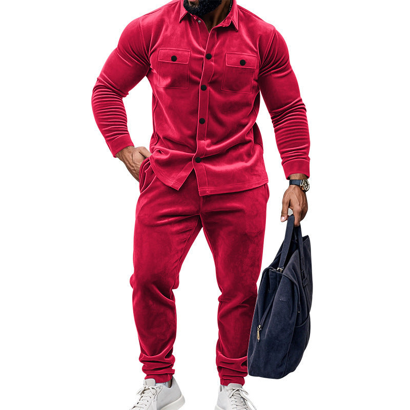 Herrensportig Premium-Jogginganzug med praktiska fickor och avslappnad passform Mirla-Eva Jonsson